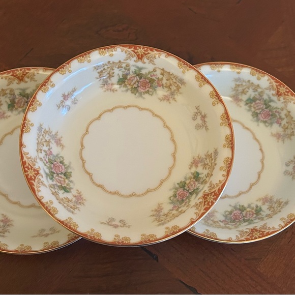 Noritake Cardinal Pattern 98829, Set of 3 Berry Bowls, small dessert bowls - Picture 4 of 12